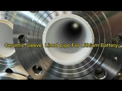 ISO Ceramic Sleeve Lined Pipe Tee Corundum Ceramic ใช้ในงานโลหะ ท่อเทียมเซรามิก